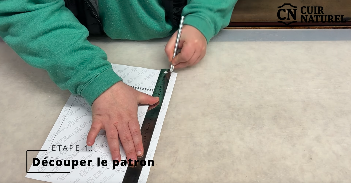 Découpe patron de trousse à outils